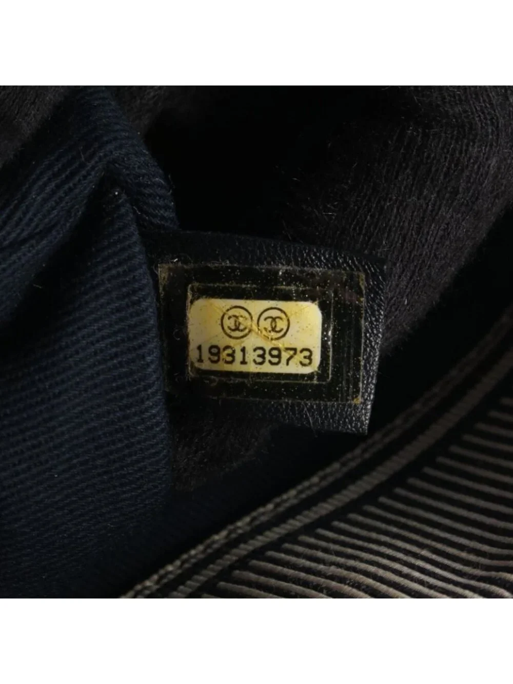 Chanel Tote CC Logo 2-Way Indigo Brown Denim Leather CC Hand